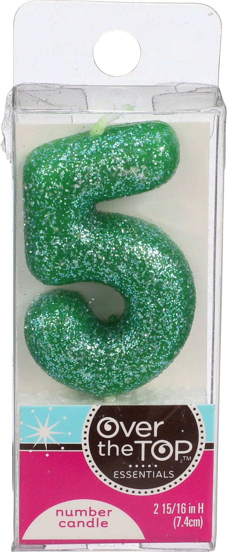 slide 1 of 3, Over The Top Essentials 5 Number Candle 1 ea, 1 ct