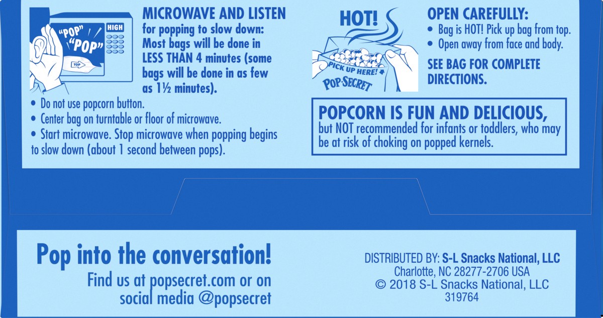 slide 9 of 10, Pop-Secret 94% Fat Free Butter Popcorn 3 ea, 3 ct; 3 oz