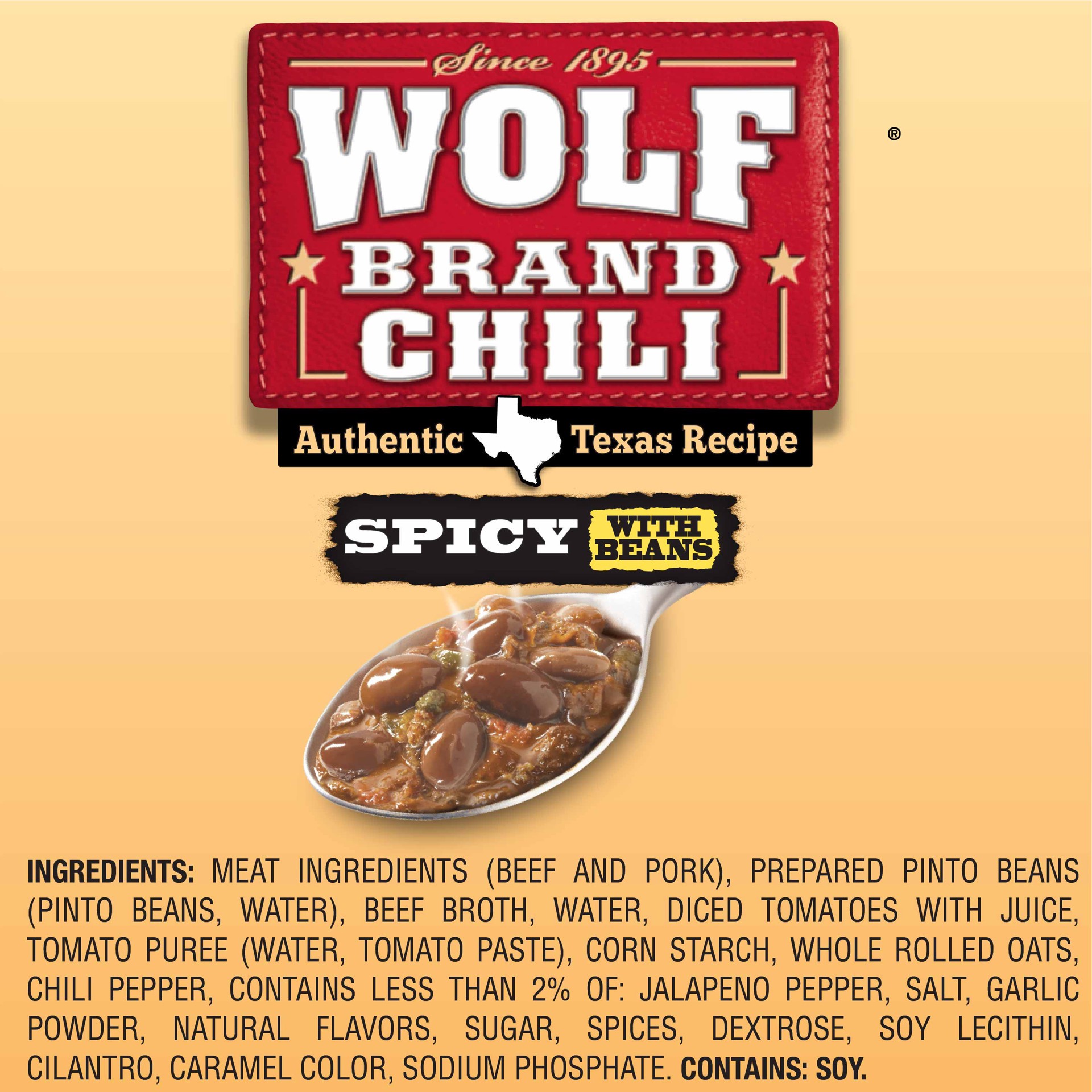 slide 2 of 5, Wolf Brand Spicy Chili with Beans 15 oz, 15 oz