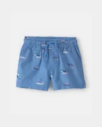 Carter's Baby Boy Sailboat Twill Shorts - Blue - 12M