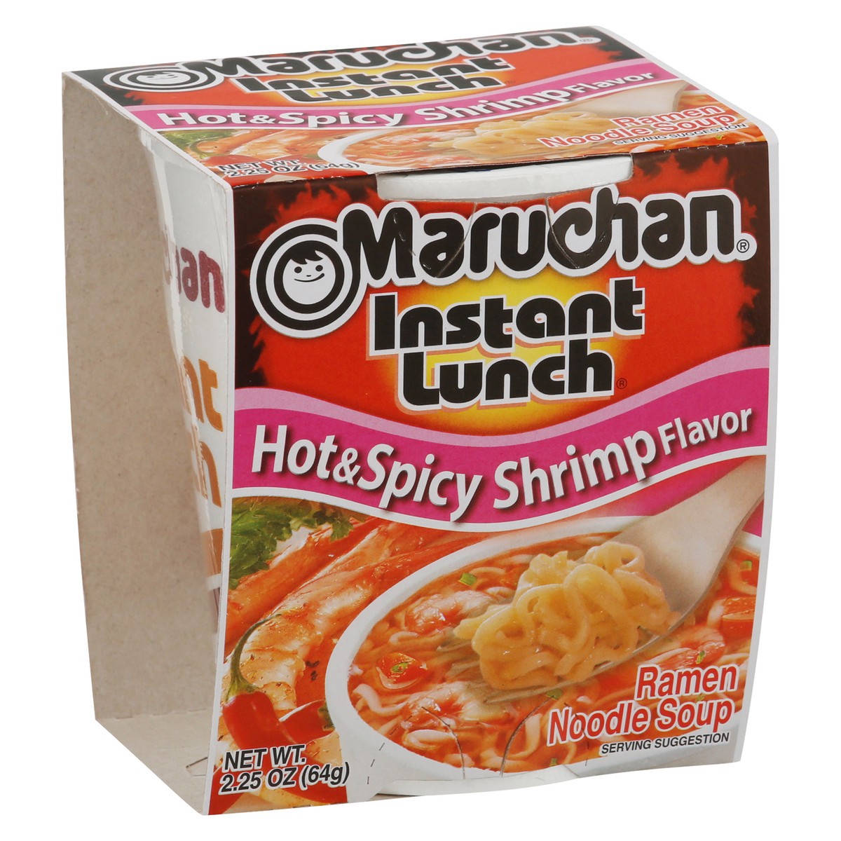 slide 7 of 9, Maruchan Instant Lunch Hot & Spicy Shrimp Flavor Ramen Noodle Soup 2.25 oz, 2.25 oz