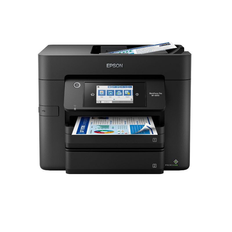 slide 1 of 6, Epson Workforce Pro Wf-4830 Wireless Inkjet All-In-One Color Printer, C11Cj05201, 1 ct