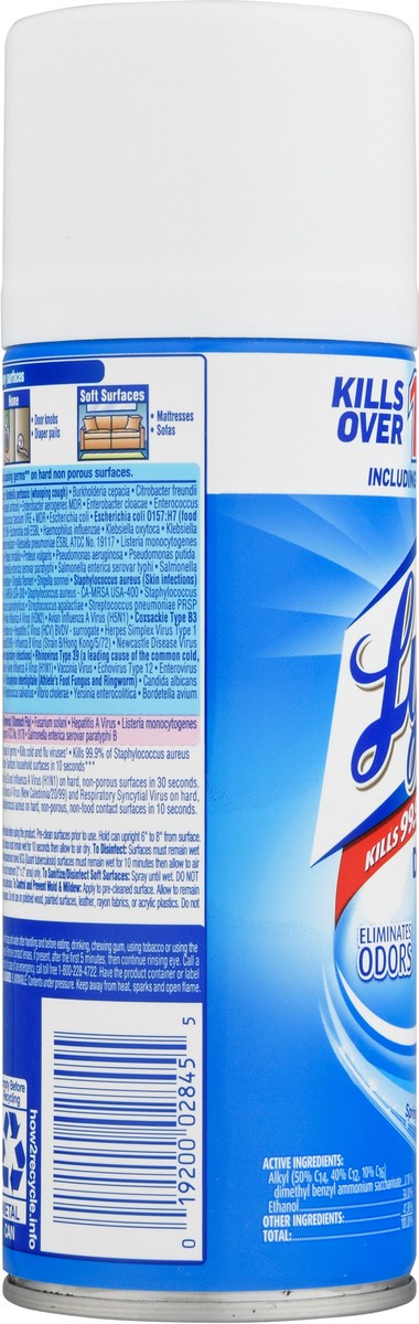 slide 6 of 9, Lysol Disinfectant Spray, Sanitizing and Antibacterial Spray, For Disinfecting and Deodorizing, Spring Waterfall, 12.5 fl oz, 12.5 oz