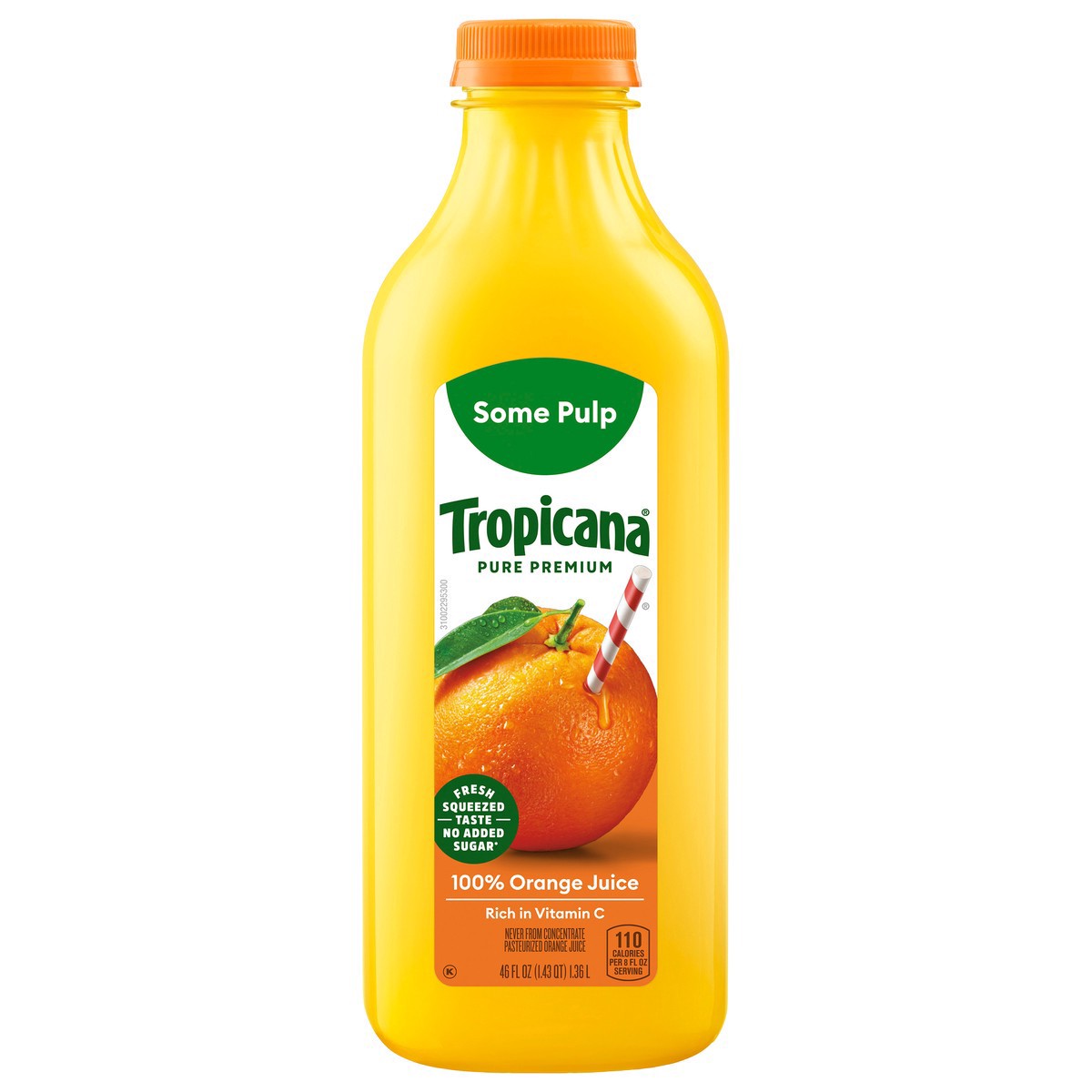 slide 3 of 7, Tropicana Pure Premium Some Pulp Orange Juice- 46 fl oz, 46 fl oz