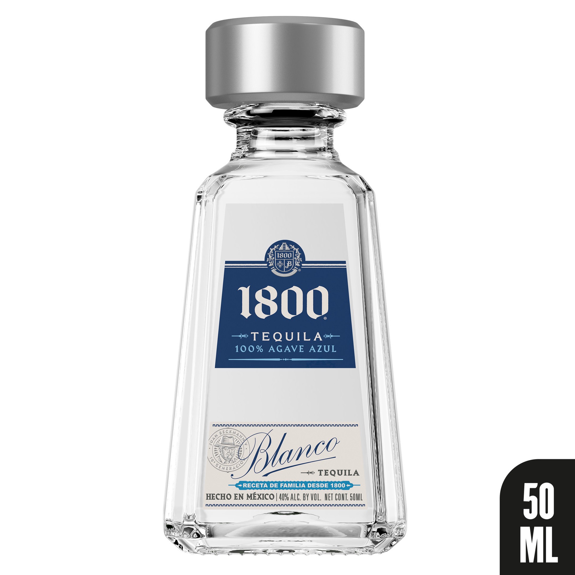 slide 10 of 10, 1800 Tequila Blanco 80 Proof - 50 ml, 50 fl oz