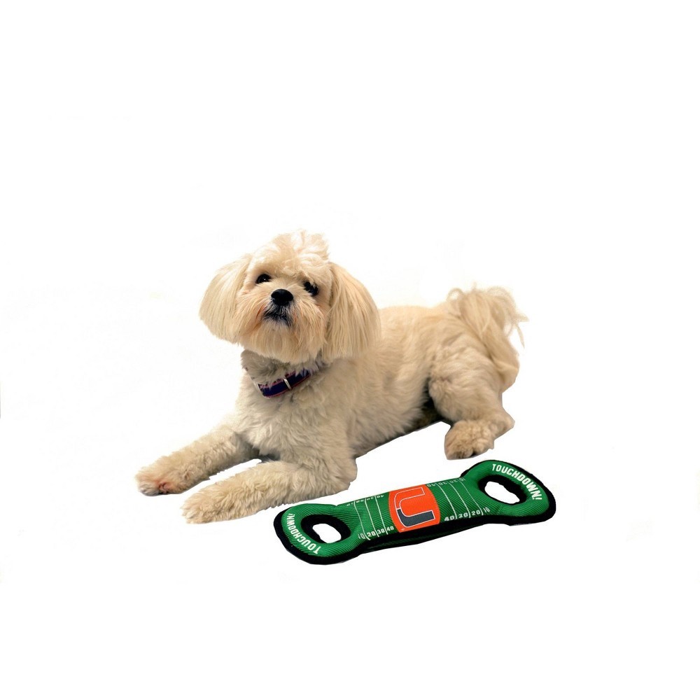 slide 3 of 4, NCAA Miami Hurricanes Field Dog Toy, 1 ct