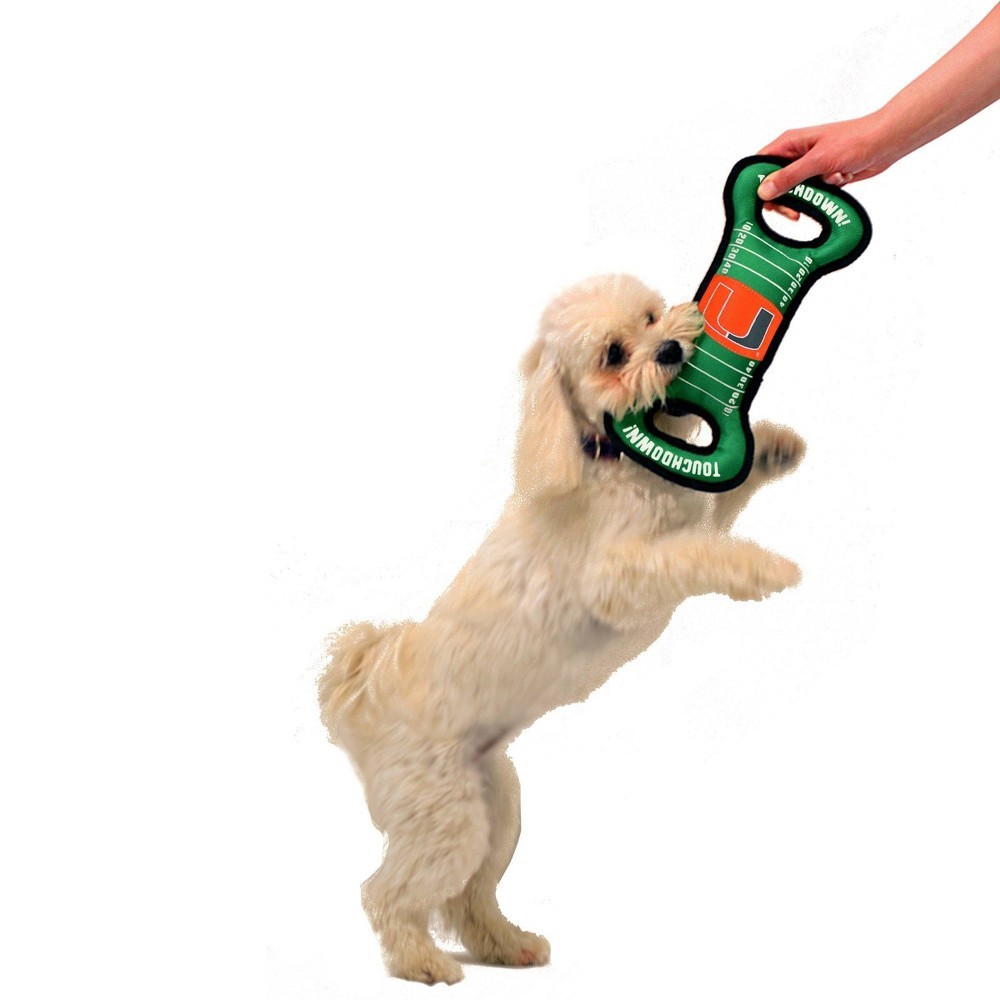 slide 2 of 4, NCAA Miami Hurricanes Field Dog Toy, 1 ct