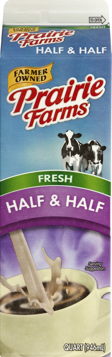 slide 6 of 7, Prairie Farms Half & Half - 1 qt, 1 qt