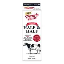 Prairie Farms Half & Half - 1 qt