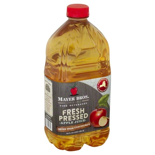 slide 1 of 1, Mayer Bros. Fresh Pressed Apple Juice - 64 fl oz, 64 fl oz