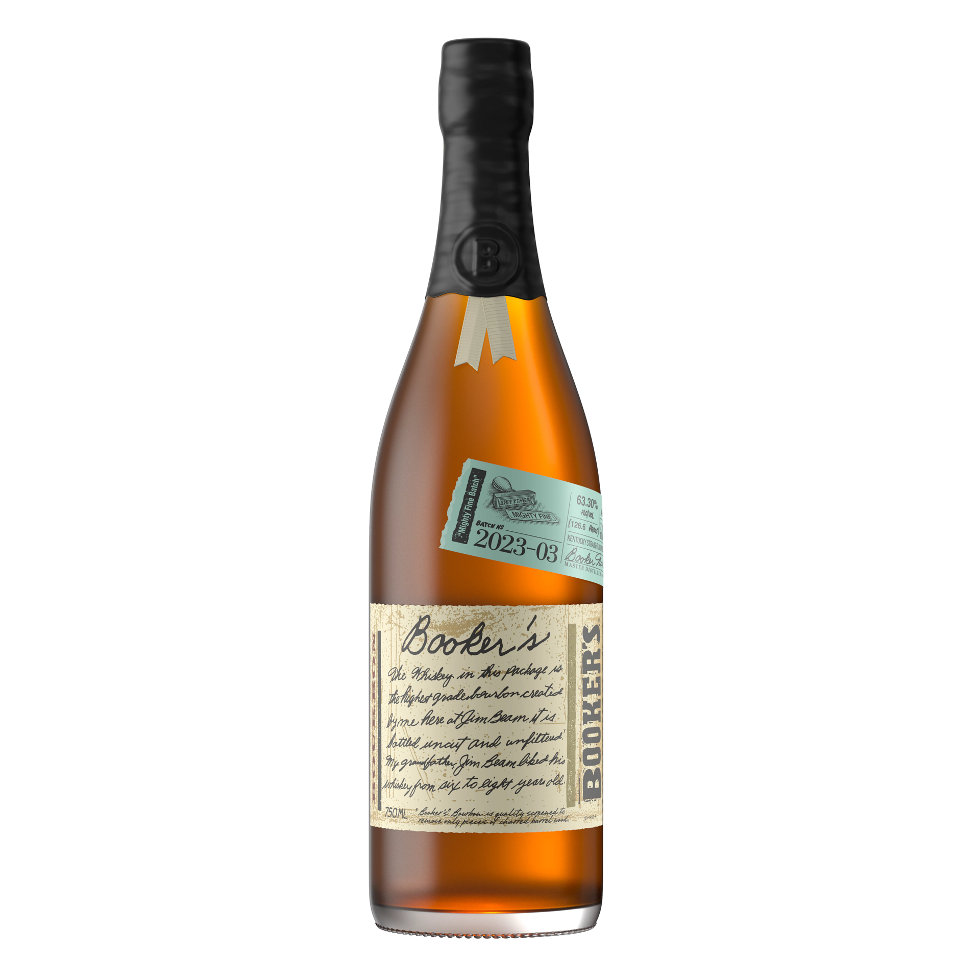 slide 2 of 2, Booker's Kentucky Straight Bourbon Whiskey 750 ml, 750 ml