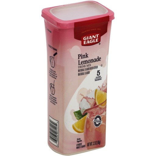 slide 1 of 1, Giant Eagle Drink Mix, Pink Lemonade - 12 qt, 12 qt