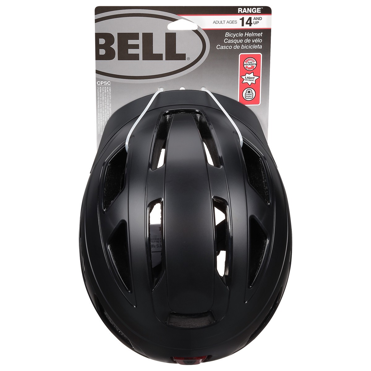 slide 7 of 9, Bell Range Adult Black Matte Bicycle Helmet 1 ea, 1 ct
