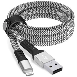 Just Wireless Lighting to USB-A Flat Cable, 6 ft
