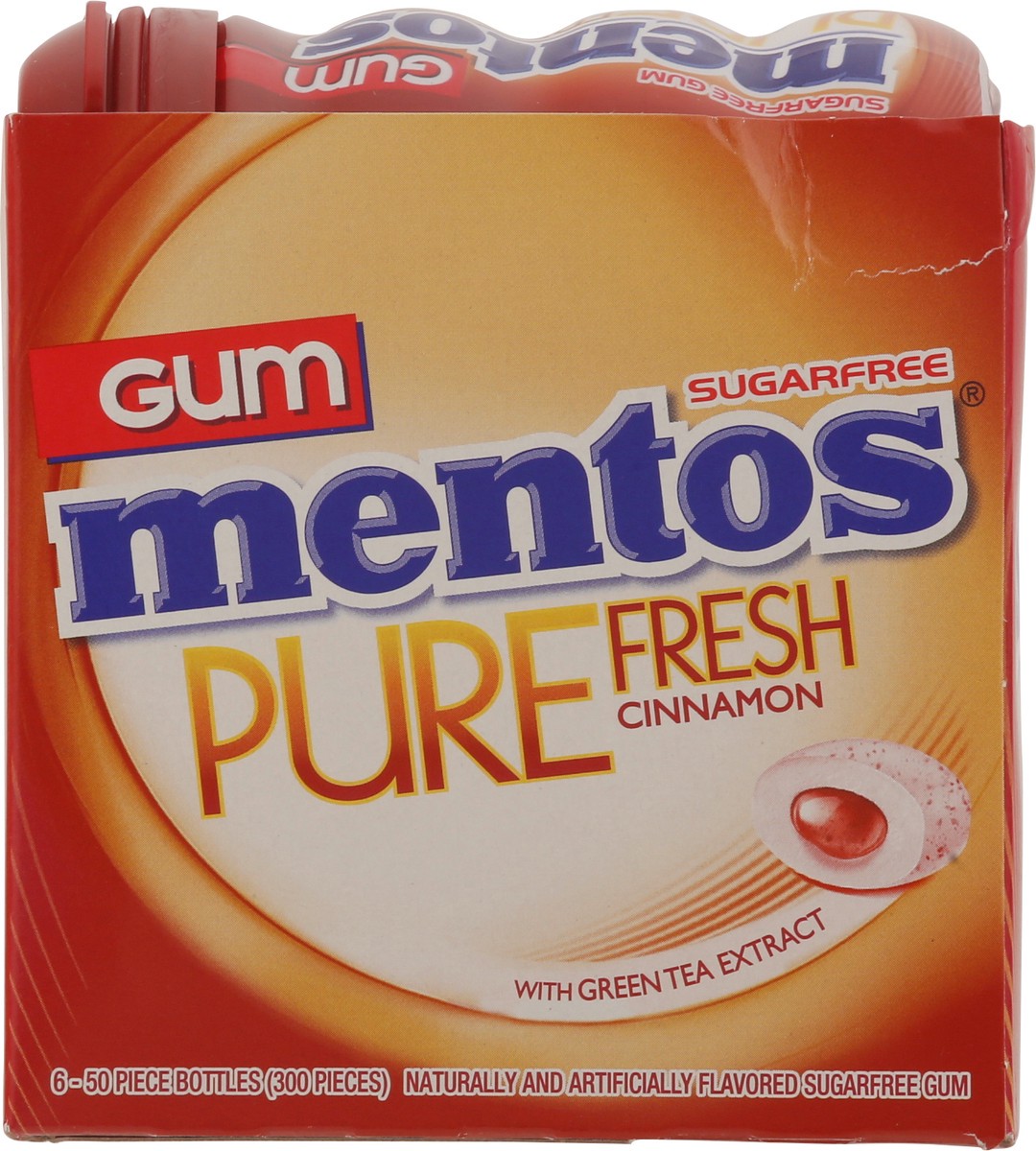 slide 5 of 9, Mentos Pure Fresh Cinnamon Gum, 50 ct
