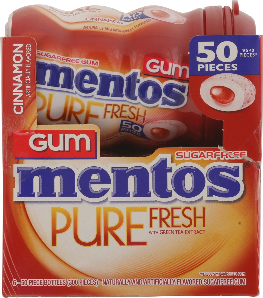 slide 6 of 9, Mentos Pure Fresh Cinnamon Gum, 50 ct