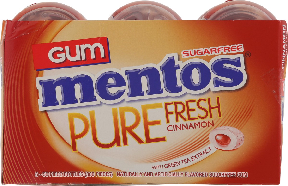 slide 7 of 9, Mentos Pure Fresh Cinnamon Gum, 50 ct