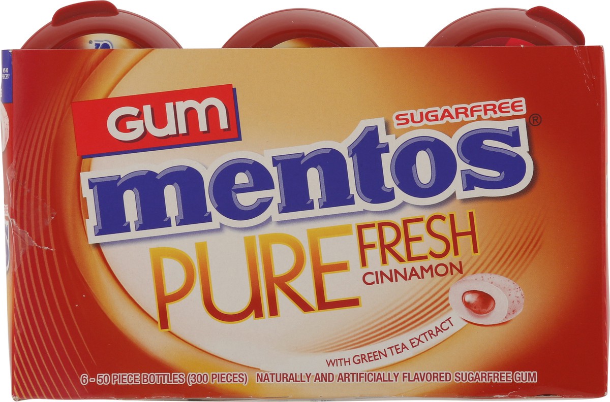 slide 8 of 9, Mentos Pure Fresh Cinnamon Gum, 50 ct
