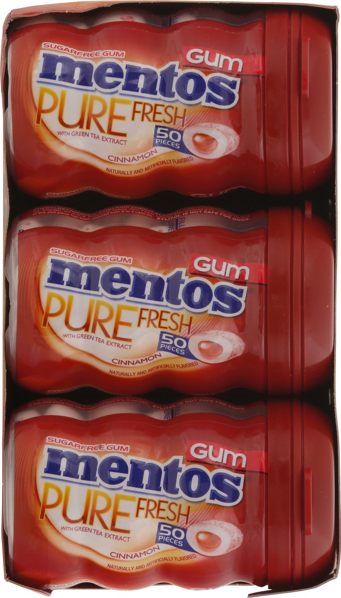 slide 9 of 9, Mentos Pure Fresh Cinnamon Gum, 50 ct
