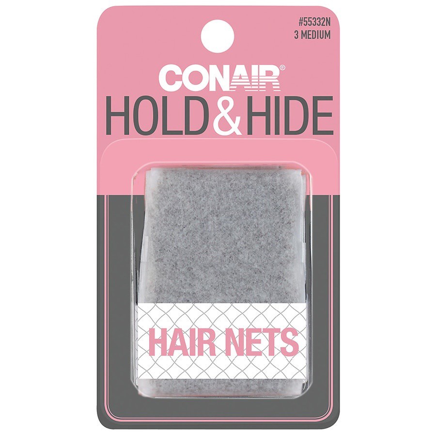 slide 1 of 3, Conair Brown Hair Net, 3 ct