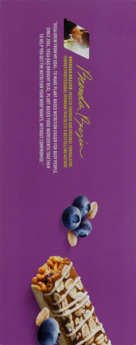 slide 5 of 11, Vega Plant-Based Blueberry Oat Flavored Protein Snack Bar 12 ea, 12 ct