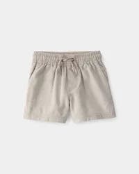 Carter's Baby Boy Twill Shorts - Light Khaki Beige 12M