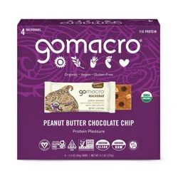 GoMacro Peanut Butter Chocolate Chip MacroBar Multipack - 9.6 oz