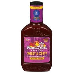 Famous Dave's Mild Sweet & Zesty BBQ Sauce 20 oz