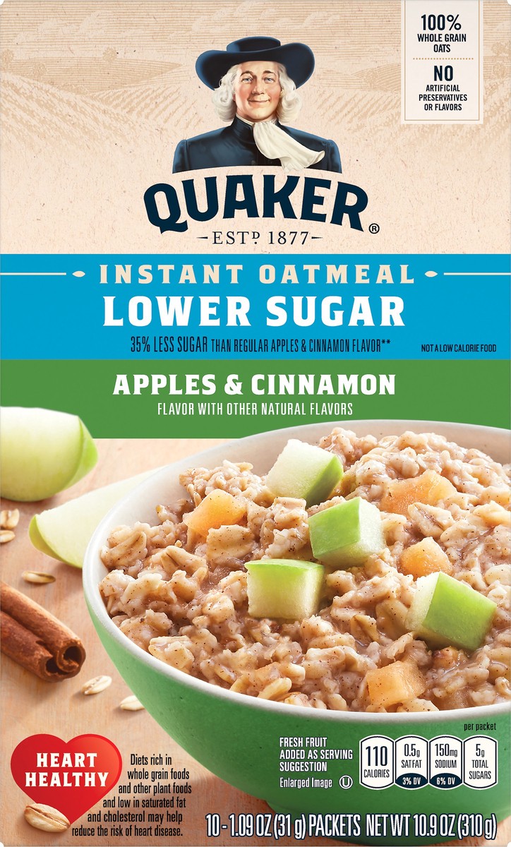 slide 2 of 6, Quaker Instant Oatmeal, 10 ct