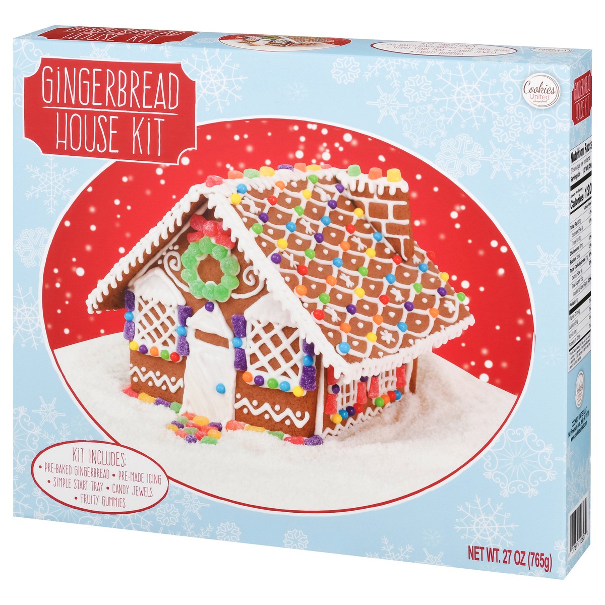 slide 13 of 13, Cookies United Gingerbread House Kit 27 oz, 27 oz