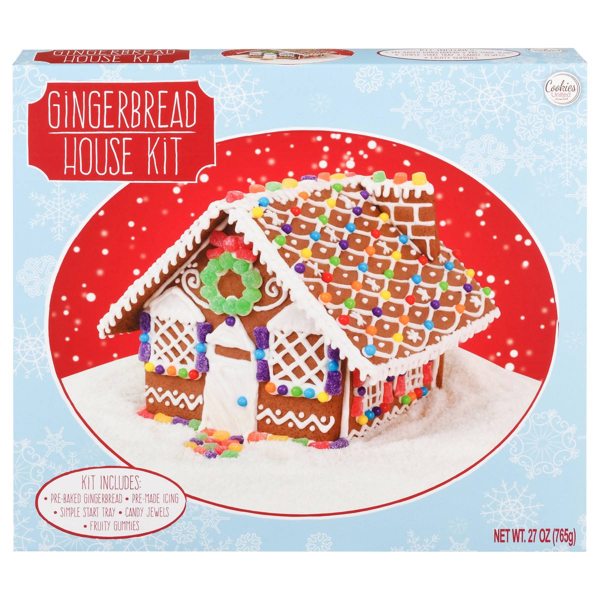 slide 5 of 13, Cookies United Gingerbread House Kit 27 oz, 27 oz