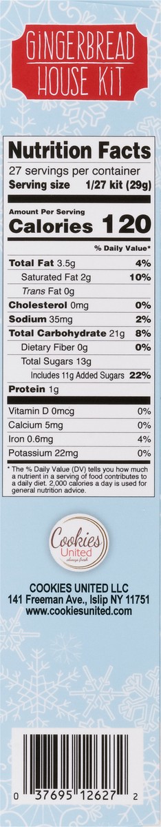 slide 9 of 13, Cookies United Gingerbread House Kit 27 oz, 27 oz