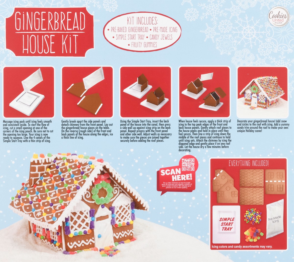 slide 10 of 13, Cookies United Gingerbread House Kit 27 oz, 27 oz