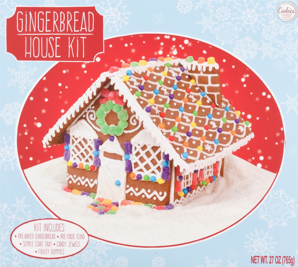 slide 6 of 13, Cookies United Gingerbread House Kit 27 oz, 27 oz