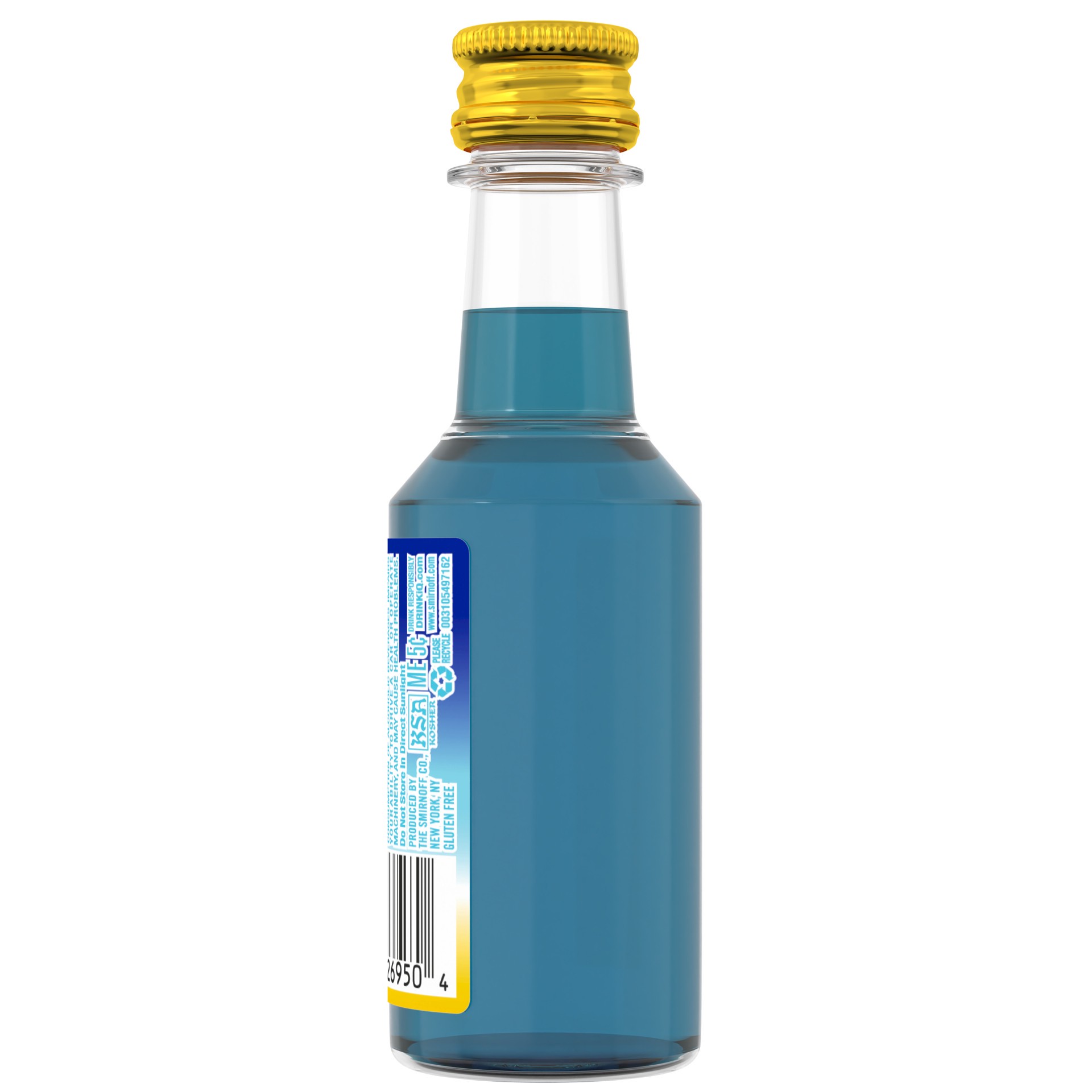 slide 4 of 8, Smirnoff Blue Raspberry Lemonade (Vodka Infused With Natural Flavors), 50 mL, 50 ml