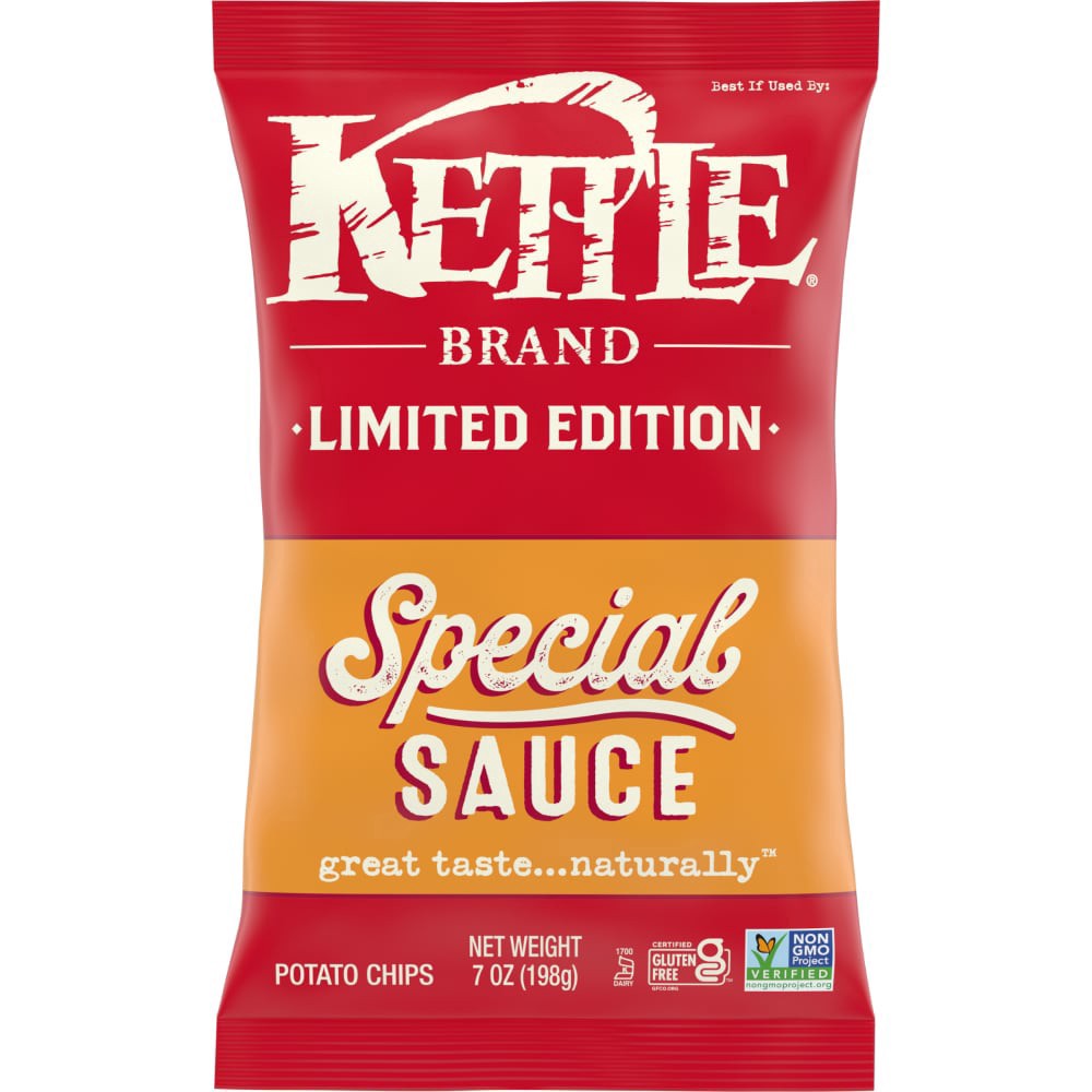 slide 4 of 5, Kettle Brand Potato Chips, Special Sauce Kettle Chips, 7 Oz, 7 oz