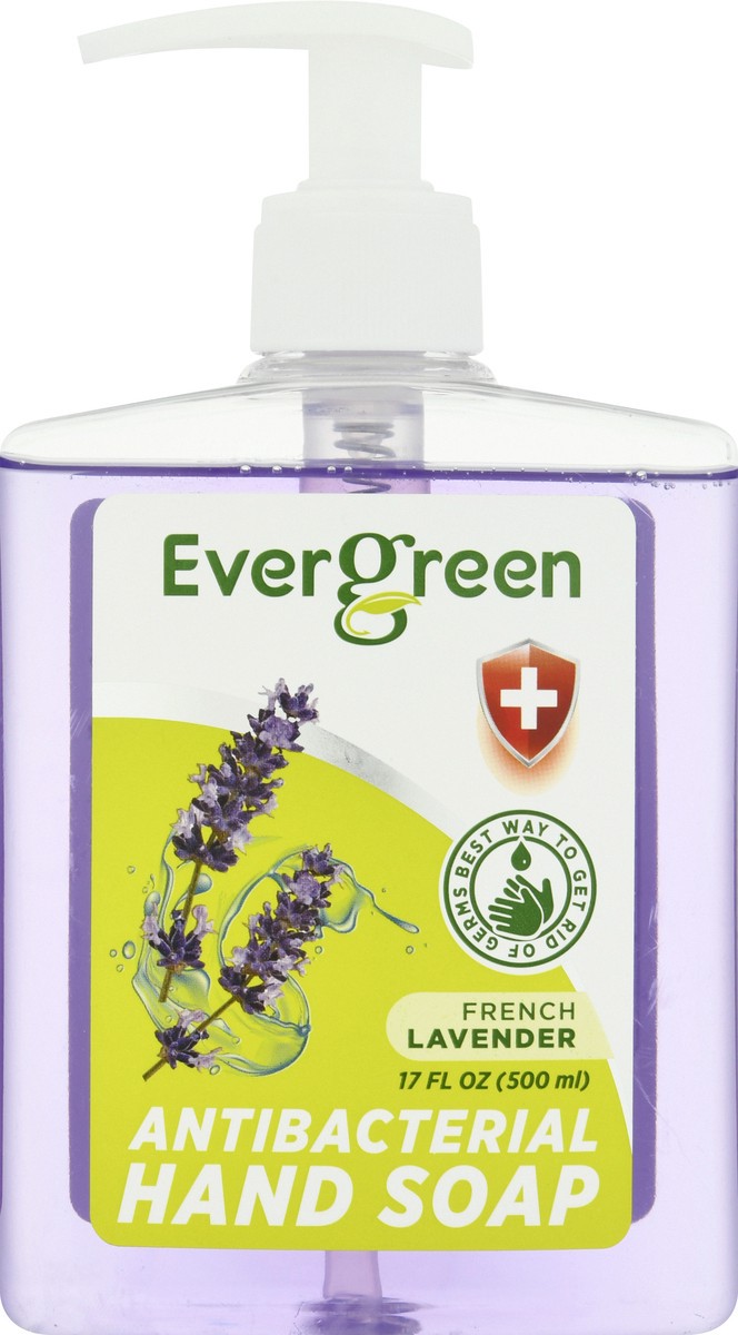 slide 3 of 9, Evergreen Antibacterial Fresh Lavender Hand Soap 17 oz, 17 oz