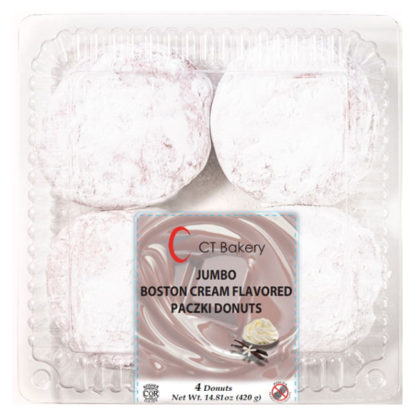 slide 1 of 1, Ct Bakery Donut Paczki Boston Cream 14.8, 14.81 oz