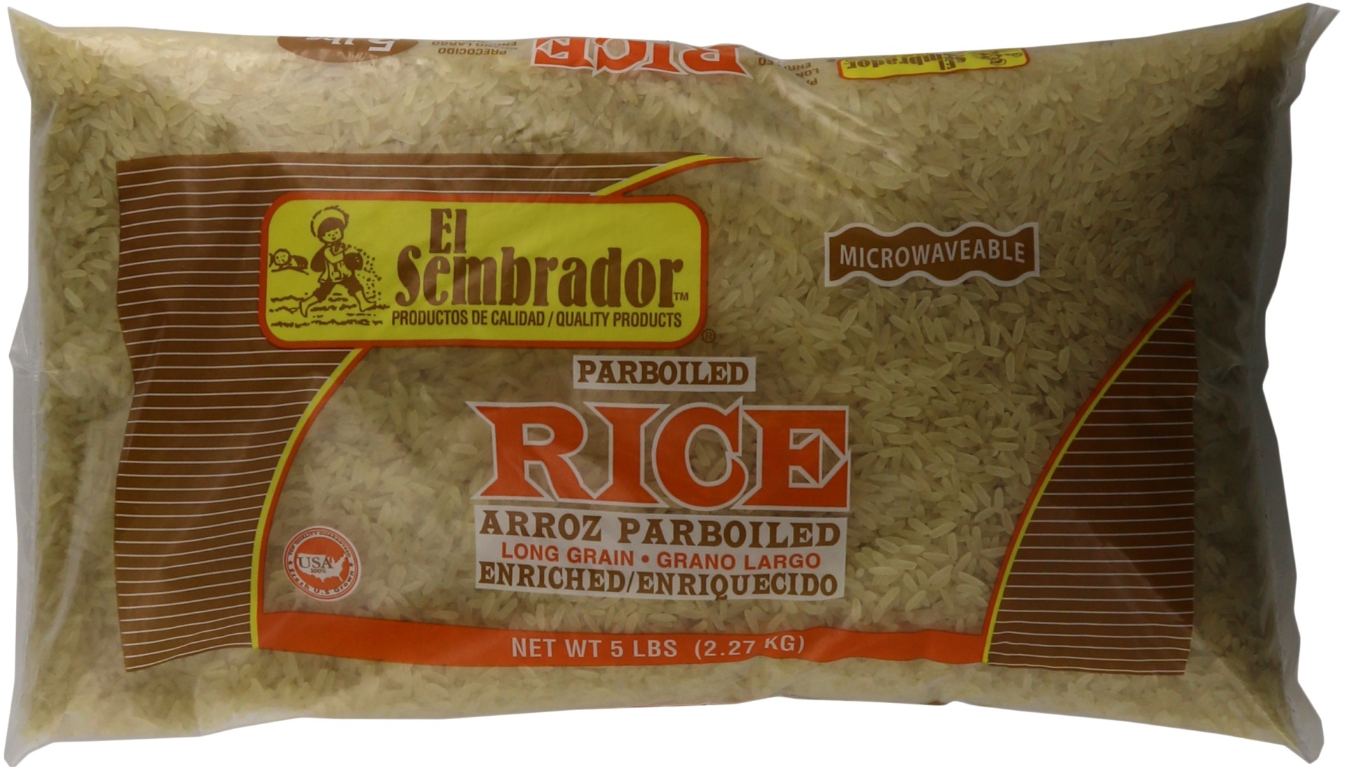 slide 1 of 1, El Sembrador Parboiled Rice, 5 lb