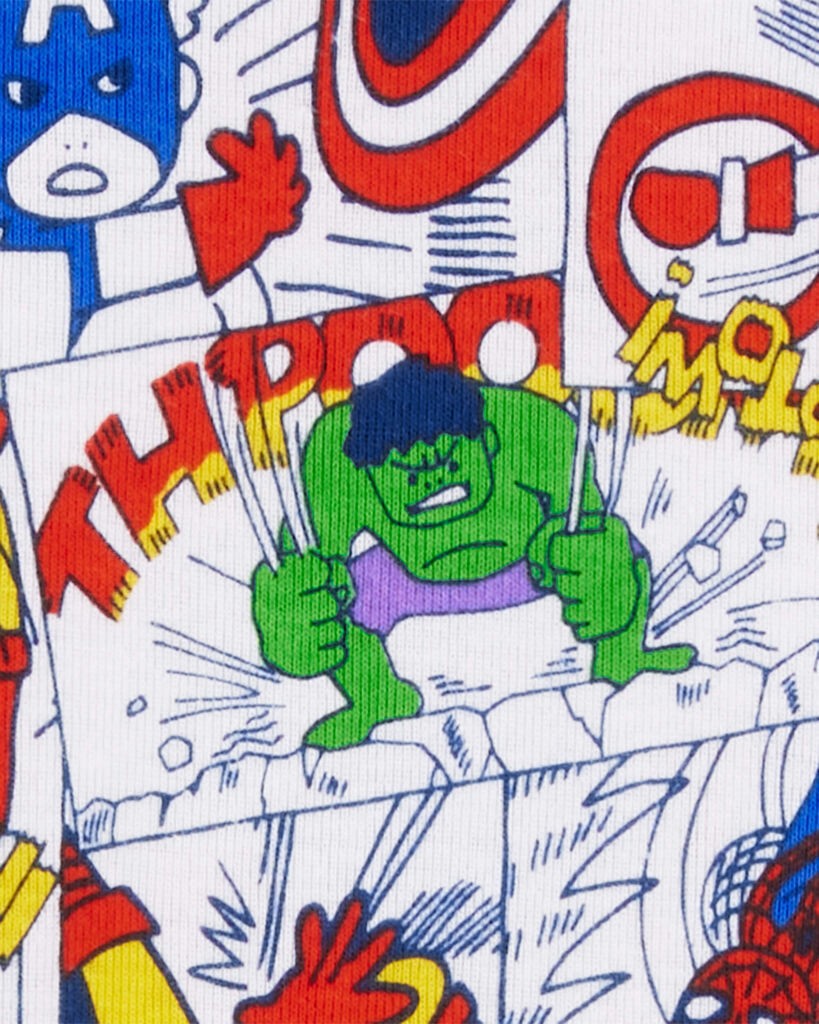 slide 2 of 2, Carter's Kid Marvel Print Knit 2-Piece Pajamas Multi 6, 1 ct