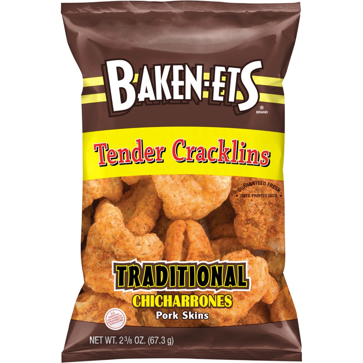 slide 1 of 7, BAKEN-ETS Pork Rinds, 2.38 oz