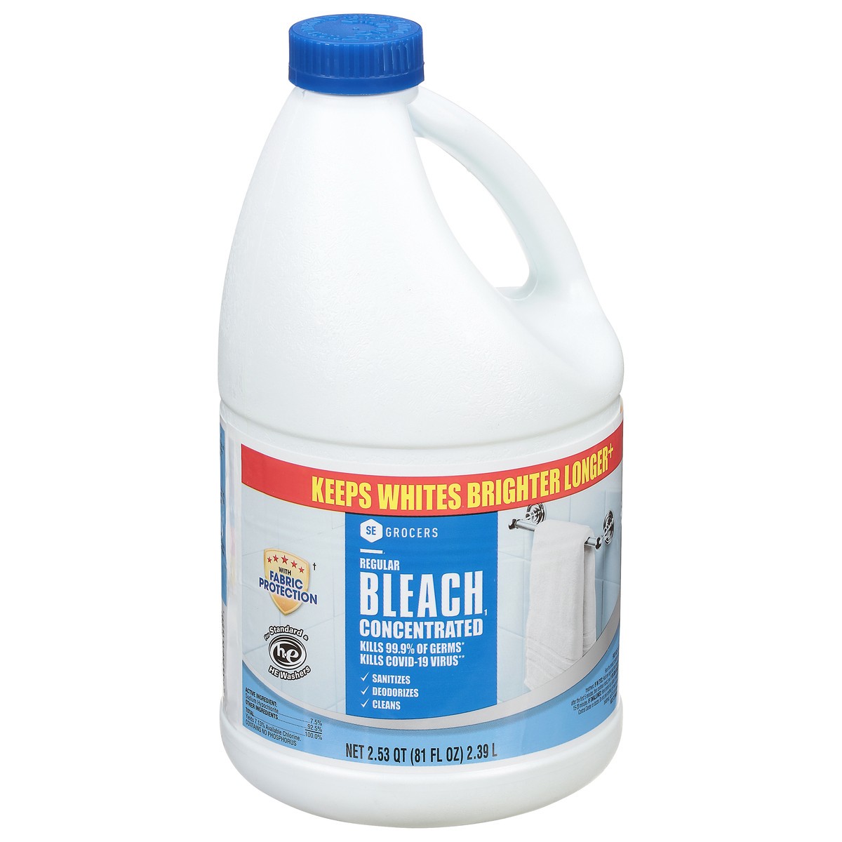 slide 2 of 4, SE Grocers Reg Bleach, 81 oz