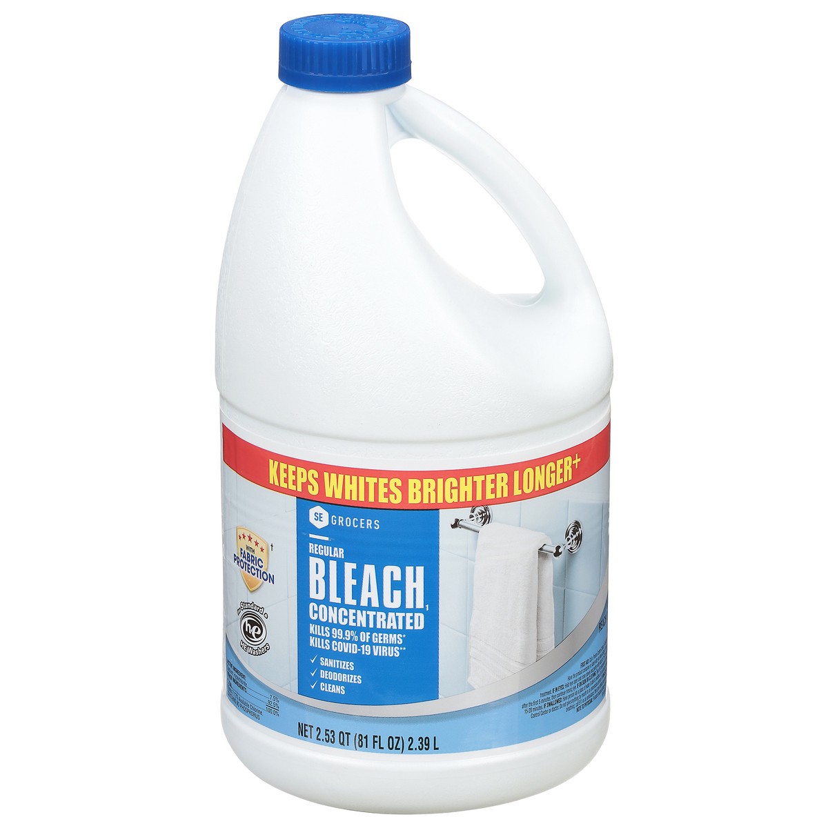 slide 4 of 4, SE Grocers Reg Bleach, 81 oz