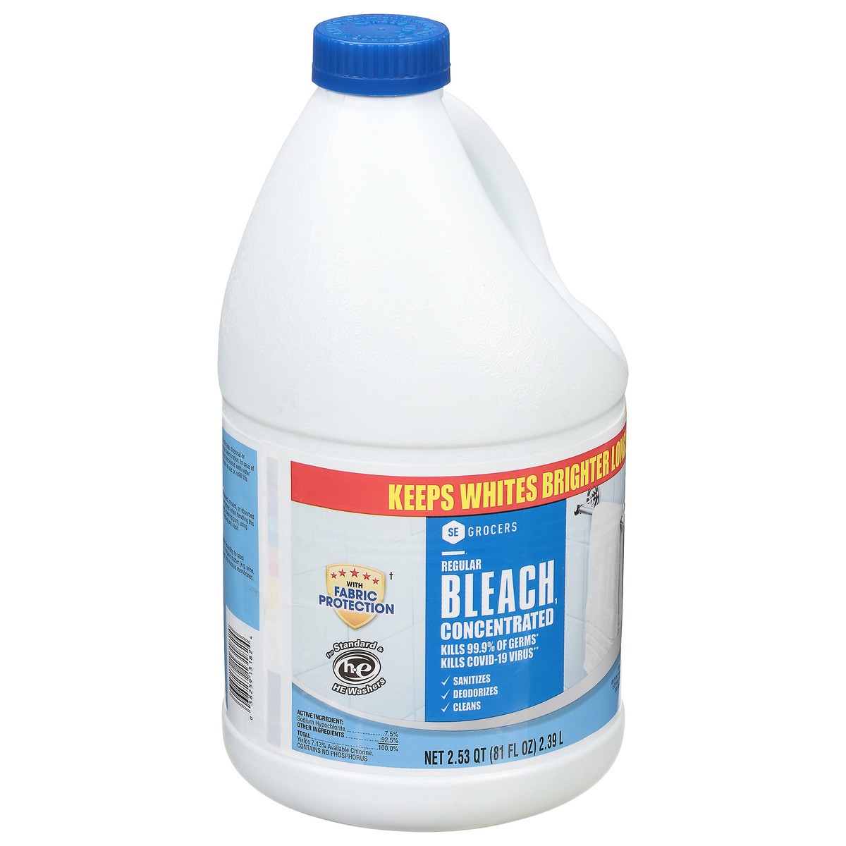 slide 3 of 4, SE Grocers Reg Bleach, 81 oz