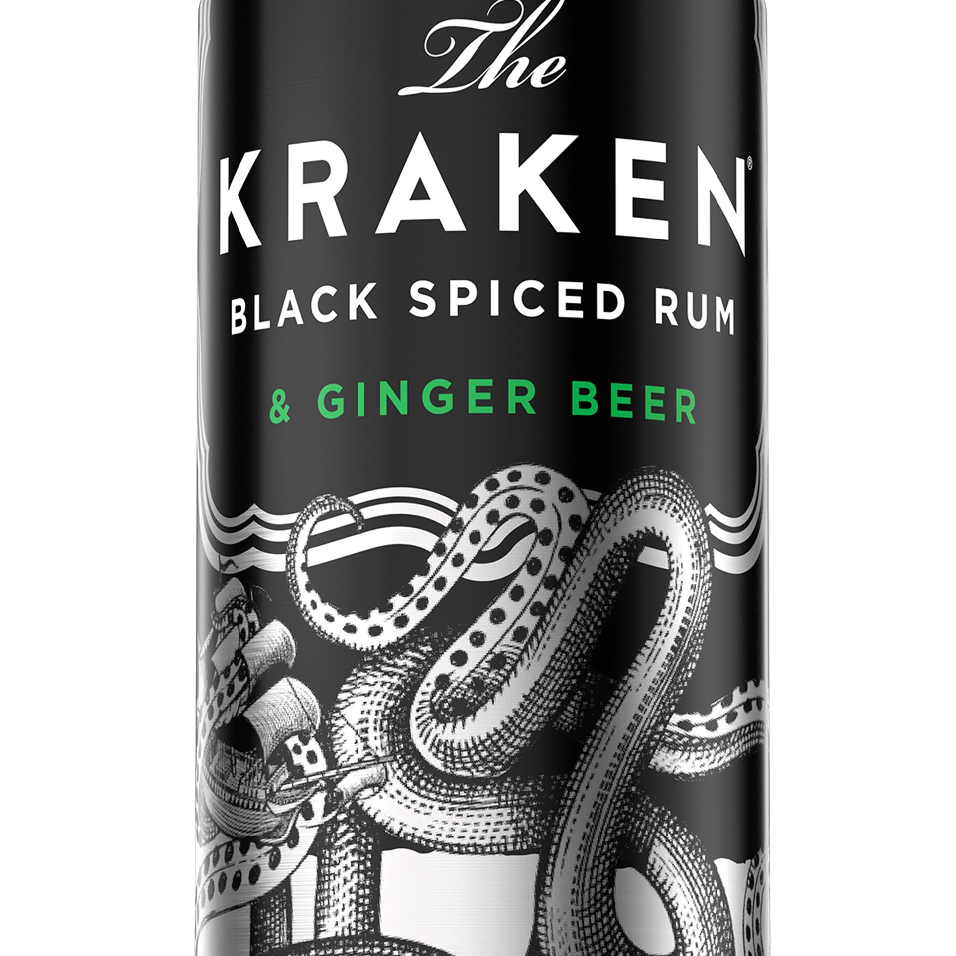 slide 5 of 5, Kraken & Ginger Beer Ready to Drink Cocktail - 4-355 ml, 355 ml