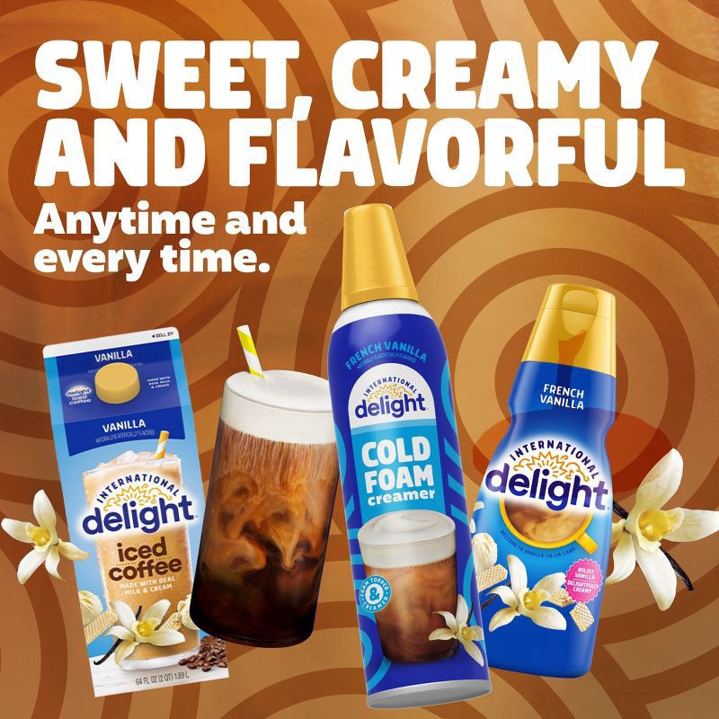 slide 7 of 10, International Delight Cold Foam Coffee Creamer, Peppermint Mocha Cold Foam Flavored Creamer, 14 fl oz