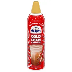 International Delight Cold Foam Coffee Creamer, Peppermint Mocha Cold Foam Flavored Creamer, 14 OZ Can