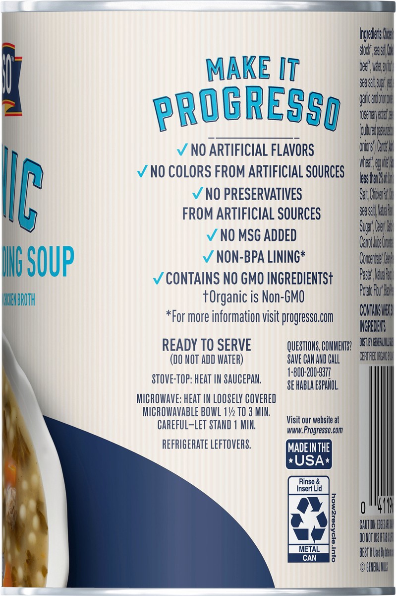 slide 4 of 14, Progresso Organic Italian Style Wedding Soup, 14 oz Can, 14 oz