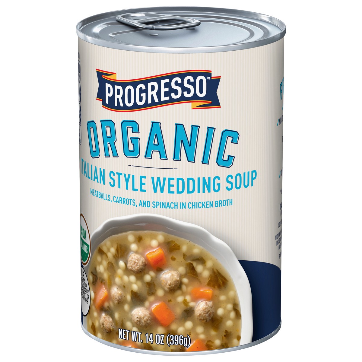 slide 5 of 14, Progresso Organic Italian Style Wedding Soup, 14 oz Can, 14 oz