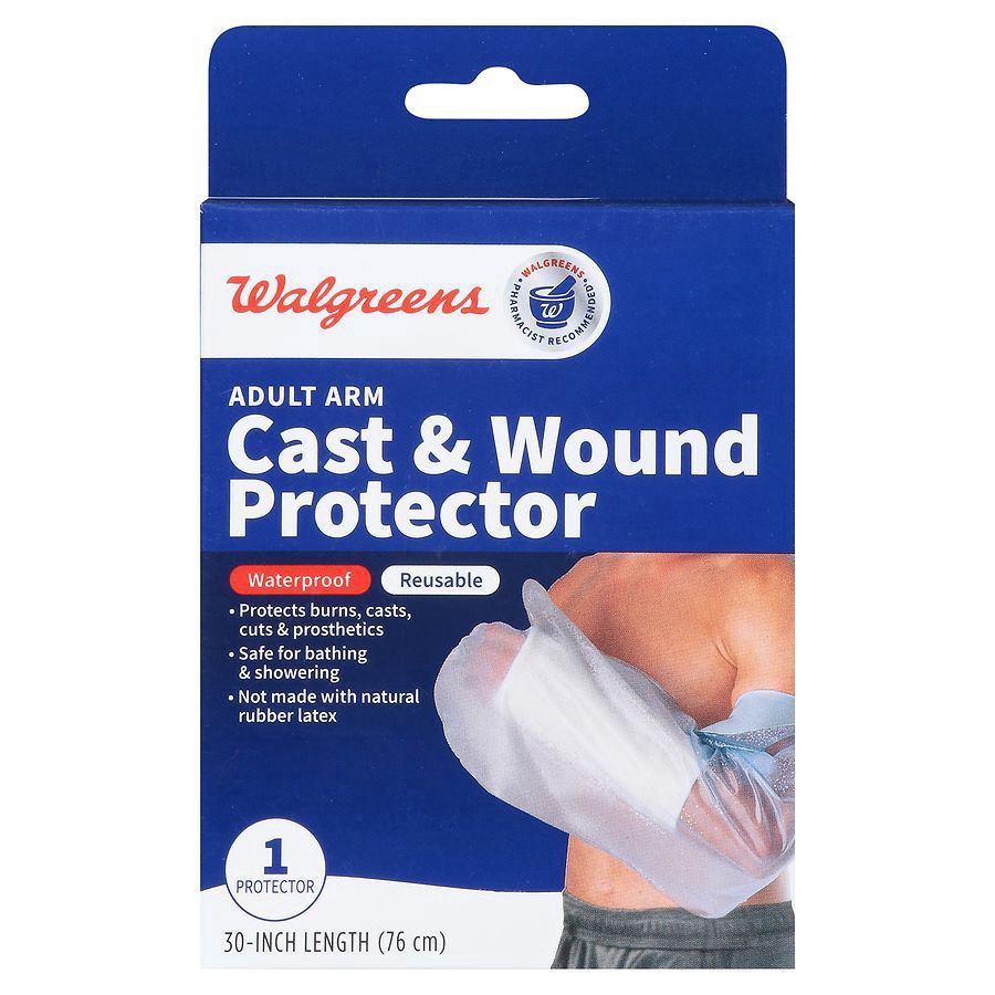 slide 3 of 5, Walgreens Adult Arm Cast & Wound Protector, 30 in